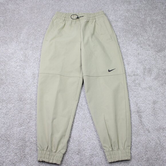 Nike Pants - Nike Pants Womens Medium (30x28) Beige Sportswear Swoosh Woven Polyester Joggers